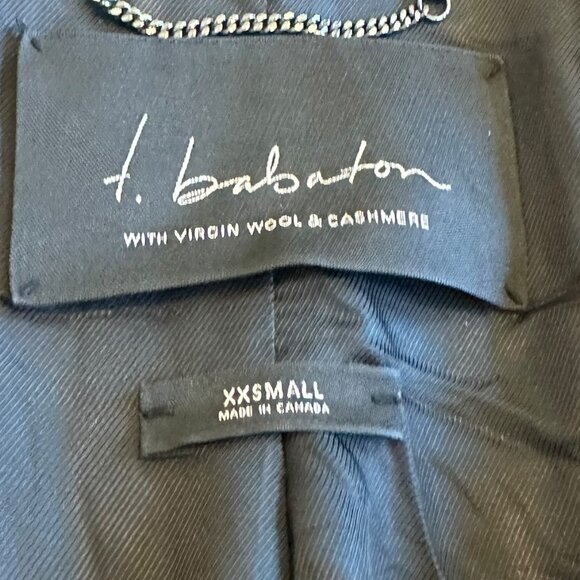 Aritzia T. Babaton Double Breasted Pea Coat Jacket Cashmere Wool Size XXS Womens - Picture 13 of 13